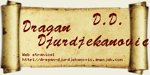 Dragan Đurđekanović vizit kartica